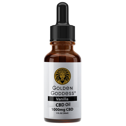 Golden Goddess® Premium CBD Oil Vanilla Flavor